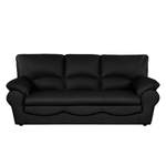 2/3-Sitzer Sofa von Modoform, in der Farbe Schwarz, aus Kunstleder, andere Perspektive, Vorschaubild