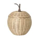 Aufbewahrungskorb von Ferm Living, in der Farbe Beige, aus Rattan, andere Perspektive, Vorschaubild