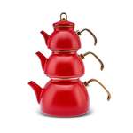 Teekocher von KARACA, in der Farbe Rot, andere Perspektive, Vorschaubild