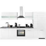 Küchenzeile von Kochstation, in der Farbe Weiss, aus Spanplatte, andere Perspektive, Vorschaubild