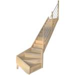Treppe von Starwood, in der Farbe Weiss, aus Holz, andere Perspektive, Vorschaubild