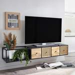 TV-Lowboard von Wohnling, in der Farbe Schwarz, aus Metall, Vorschaubild
