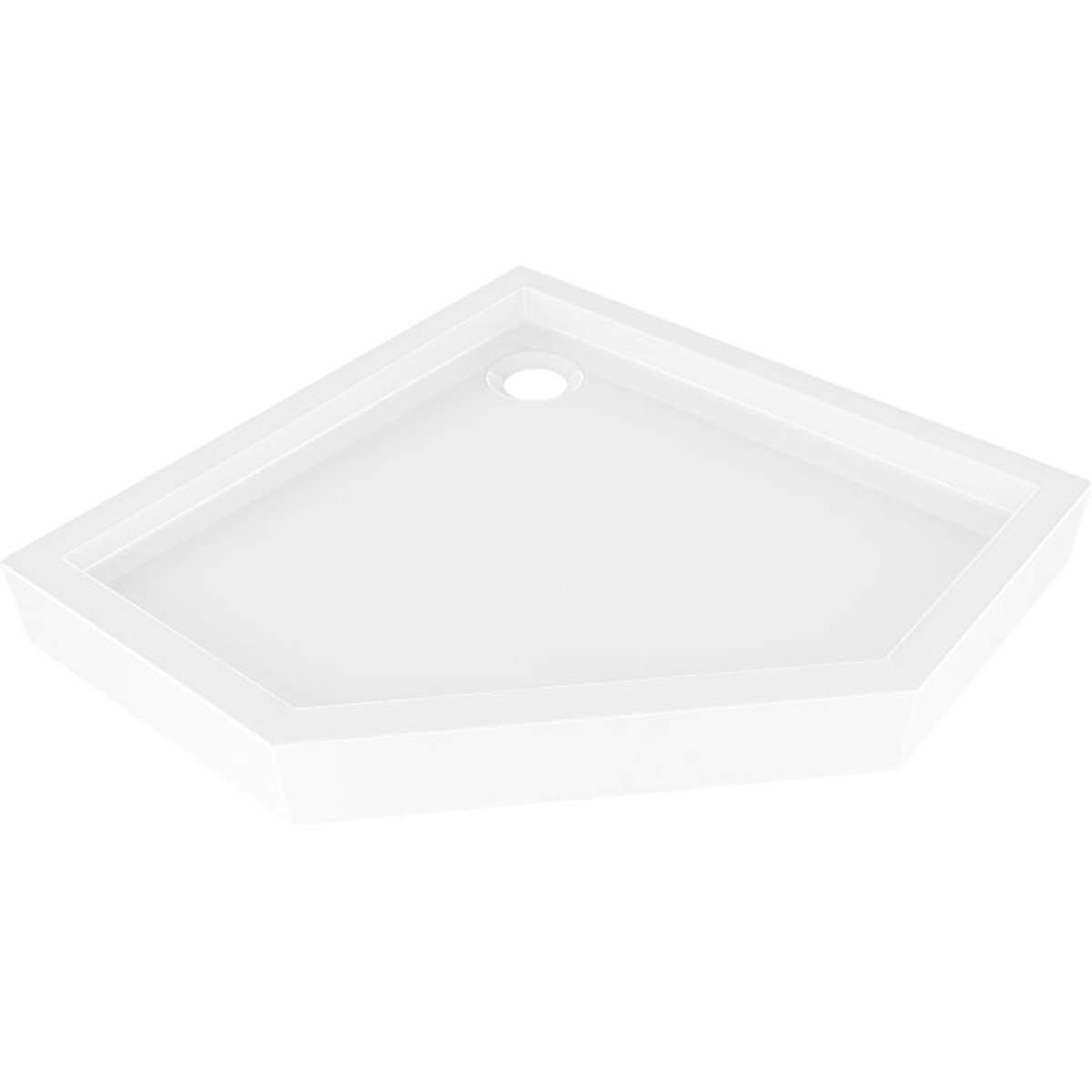 Preisvergleich für Mexen Flow+ Fünfeck-Duschwanne 90 x 90 cm, weiß ...