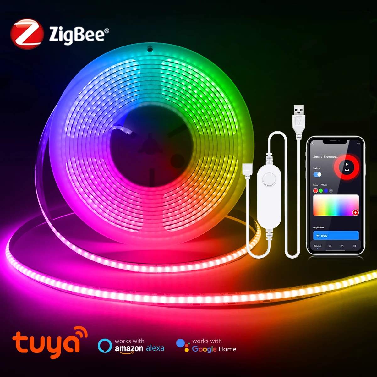 Preisvergleich für Zigbee smart led lichtst reifen cob rgb lampe tira ...