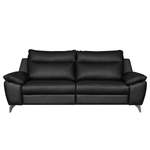 2/3-Sitzer Sofa von Modoform, in der Farbe Schwarz, aus Echtleder, andere Perspektive, Vorschaubild