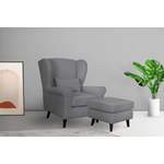 Loungesessel von home affaire, in der Farbe Grau, andere Perspektive, Vorschaubild
