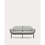 2/3-Sitzer Sofa von Kave Home, in der Farbe Grau, aus Metall, andere Perspektive, Vorschaubild
