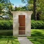 Sauna-Kabine von Home Deluxe, aus Sicherheitsglas, andere Perspektive, Vorschaubild