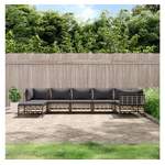 Garten-Lounge-Set von VIDAXL, in der Farbe Grau, aus Rattan, andere Perspektive, Vorschaubild