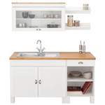 Küchenzeile von home affaire, in der Farbe Weiss, aus Massivholz, andere Perspektive, Vorschaubild