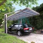 Carport von Ximax, in der Farbe Silber, aus Polycarbonat, andere Perspektive, Vorschaubild