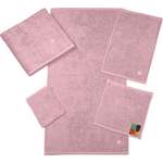 Handtuch-Set von Ross, in der Farbe Rosa, aus Baumwolle, andere Perspektive, Vorschaubild