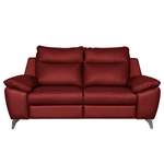 2/3-Sitzer Sofa von Modoform, in der Farbe Rot, aus Echtleder, andere Perspektive, Vorschaubild