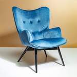 Loungesessel von Kare, in der Farbe Blau, aus Polyester, andere Perspektive, Vorschaubild