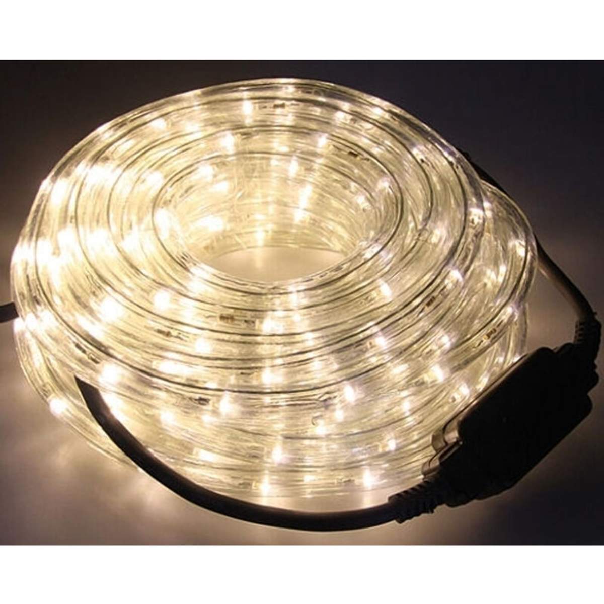 LED Lichtschlauch Warmweiß 12 Meter – 12 Mm, IP44, Für Innen & Außen, 230V, 24 LED/m, 1,5W/m – Inkl. Zuleitung