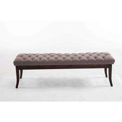 Preisvergleich für Sitzbank Ramses Stoff antik-dunkel 150 taupe, aus Polyester