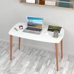 Schreibtisch von [EN.CASA], in der Farbe Weiss, aus Spanplatte, andere Perspektive, Vorschaubild