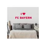Wandtattoo von FC Bayern München, in der Farbe Schwarz, andere Perspektive, Vorschaubild