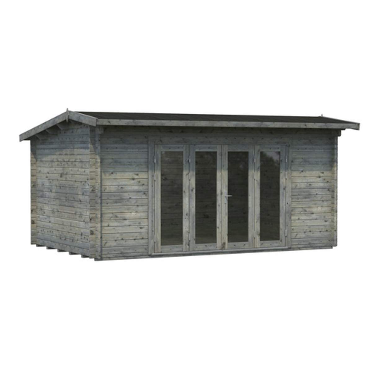 Preisvergleich für PALMAKO Blockbohlenhaus »Ines«, Holz, BxHxT: 524 x ...