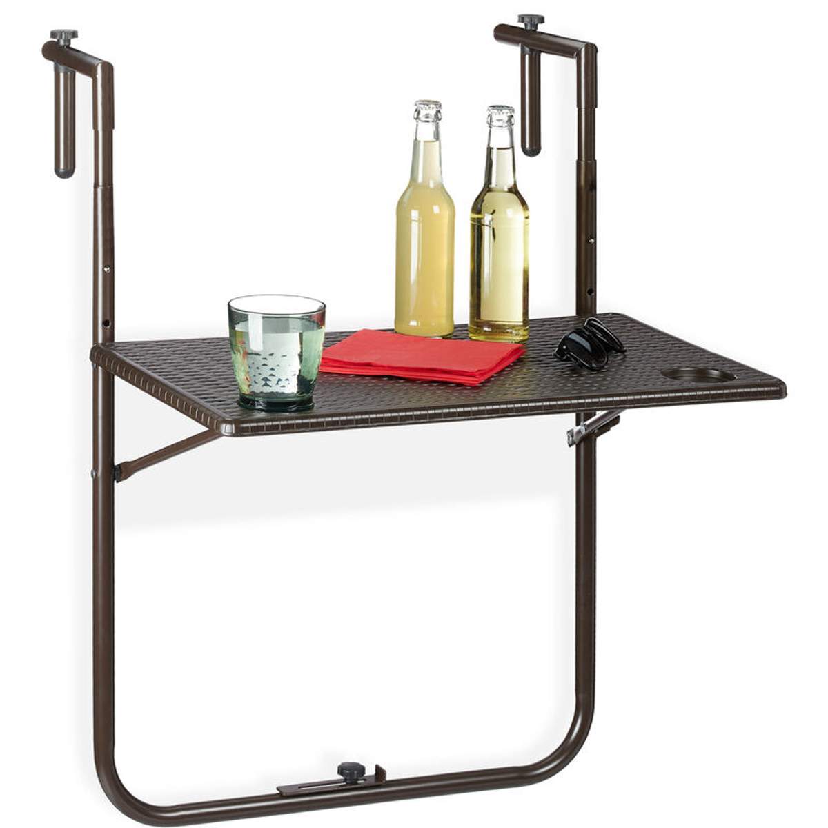 Bxt 59 Preisvergleich für Balkonhängetisch klappbar, 3-fach höhenverstellbar ...