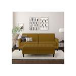 2/3-Sitzer Sofa von Dorel Home, in der Farbe Gelb, aus Webstoff, andere Perspektive, Vorschaubild