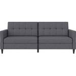 2/3-Sitzer Sofa von Dorel Home, in der Farbe Grau, aus Webstoff, Vorschaubild