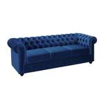 Chesterfieldsofa von Kauf-unique, in der Farbe Blau, aus Polyester, andere Perspektive, Vorschaubild