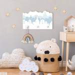 Kinderzimmerschrank von Bilderwelten, in der Farbe Grau, aus Massivholz, Vorschaubild