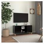 TV-Schrank von VIDAXL, in der Farbe Schwarz, aus Holz, andere Perspektive, Vorschaubild