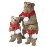Feiertags-Plüschfigur Braunbärenfamilie der Marke Die Saisontruhe