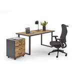 Schreibtisch von CELECT, in der Farbe Grau, aus Holzwerkstoff, andere Perspektive, Vorschaubild