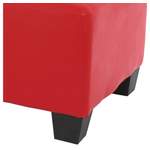 2/3-Sitzer Sofa von MCW, in der Farbe Rot, aus Kunstleder, andere Perspektive, Vorschaubild