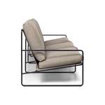 2/3-Sitzer Sofa von ferm LIVING, in der Farbe Schwarz, aus Polyvinylchlorid, andere Perspektive, Vorschaubild