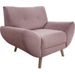 Loungesessel von home affaire, in der Farbe Rosa, aus Holzwerkstoff, andere Perspektive, Vorschaubild