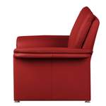 Loungesessel von home24, in der Farbe Rot, aus Echtleder, andere Perspektive, Vorschaubild