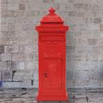 Briefkasten von vidaXL, in der Farbe Rot, aus Aluminium, Vorschaubild