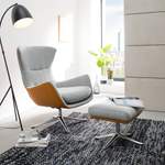 Loungesessel von Studio Copenhagen, in der Farbe Grau, aus Echtleder, andere Perspektive, Vorschaubild