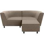 Ecksofa von Domo Collection, in der Farbe Braun, aus Flachgewebe, andere Perspektive, Vorschaubild