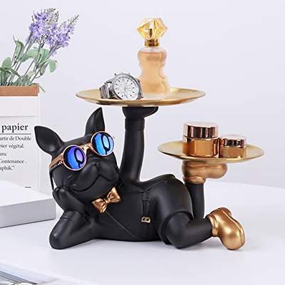 Preisvergleich für OKESYO Bulldogge Skulptur Deko, Französische