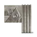 Gardine von Brilliant, in der Farbe Grau, aus Polyester, andere Perspektive, Vorschaubild