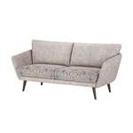 2/3-Sitzer Sofa von bassetti by SCHRÖNO, in der Farbe Grau, aus Velours, andere Perspektive, Vorschaubild