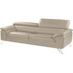2/3-Sitzer Sofa von Nicoletti Home, in der Farbe Braun, aus Leder, Vorschaubild