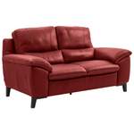 2/3-Sitzer Sofa von Livetastic, in der Farbe Rot, aus Leder, andere Perspektive, Vorschaubild