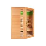 Sauna-Kabine von Home Deluxe, in der Farbe Beige, aus Holz, andere Perspektive, Vorschaubild