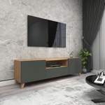 TV-Lowboard von [EN.CASA], in der Farbe Grau, aus Spanplatte, Vorschaubild