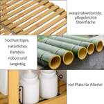 Einzelregal von Casaria®, in der Farbe Braun, aus Bambus, andere Perspektive, Vorschaubild