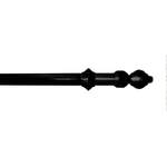 Gardinenstange von GARESA, in der Farbe Schwarz, aus Kunststoff, Vorschaubild
