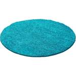 Hochflorteppich von Ayyildiz Teppiche, in der Farbe Blau, aus Textil, andere Perspektive, Vorschaubild