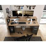 Computertisch von BEGA OFFICE, in der Farbe Grau, aus Kunststoff, andere Perspektive, Vorschaubild