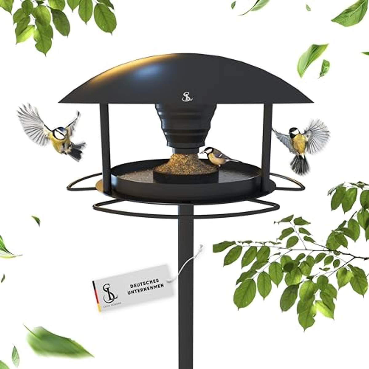 Vogelhaus Mit Ständer 155cm Vogelfutterhaus Futterhaus Vogelhäuschen Stehend